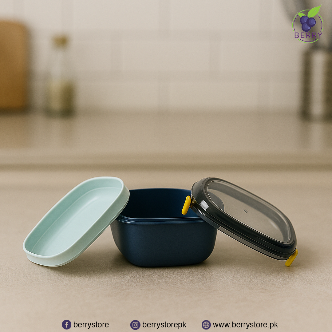 Lunch Box Duo Combo – 1 Round + 1 Square Airtight Lunch Box