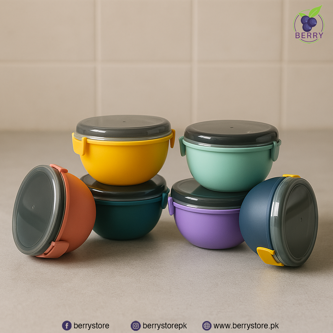 Lunch Box Duo Combo – 1 Round + 1 Square Airtight Lunch Box