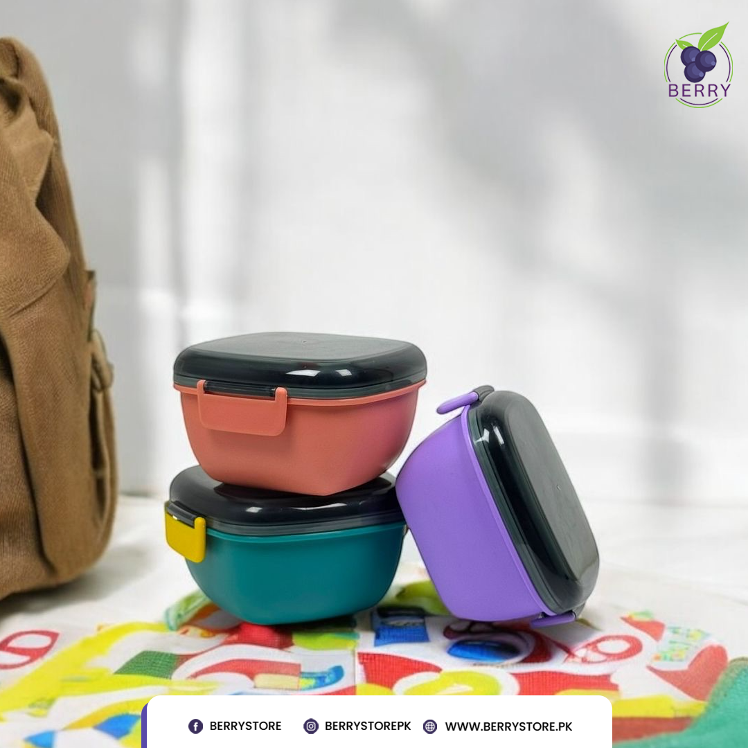 Lunch Box Duo Combo – 1 Round + 1 Square Airtight Lunch Box