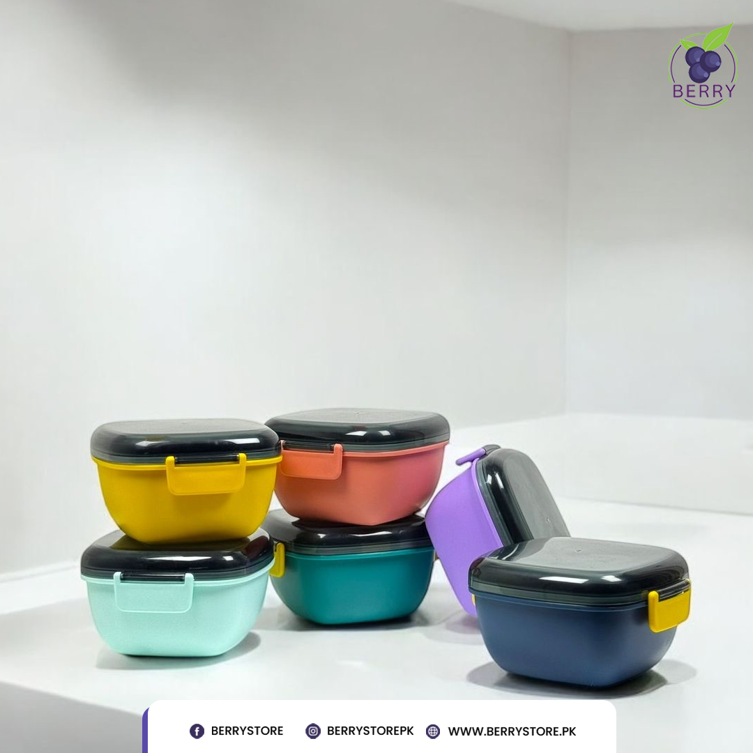 Lunch Box Duo Combo – 1 Round + 1 Square Airtight Lunch Box