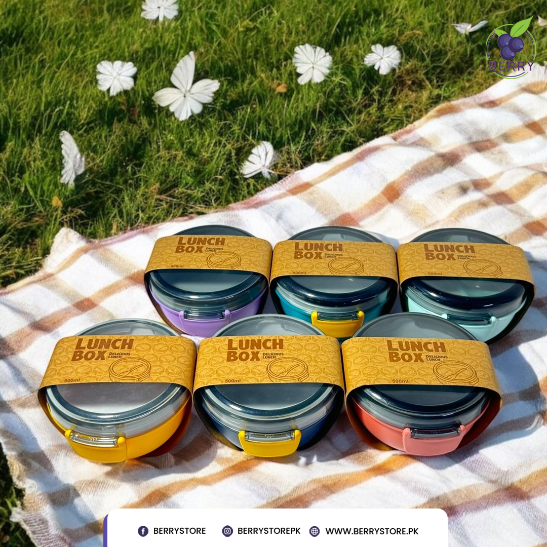Lunch Box Duo Combo – 1 Round + 1 Square Airtight Lunch Box