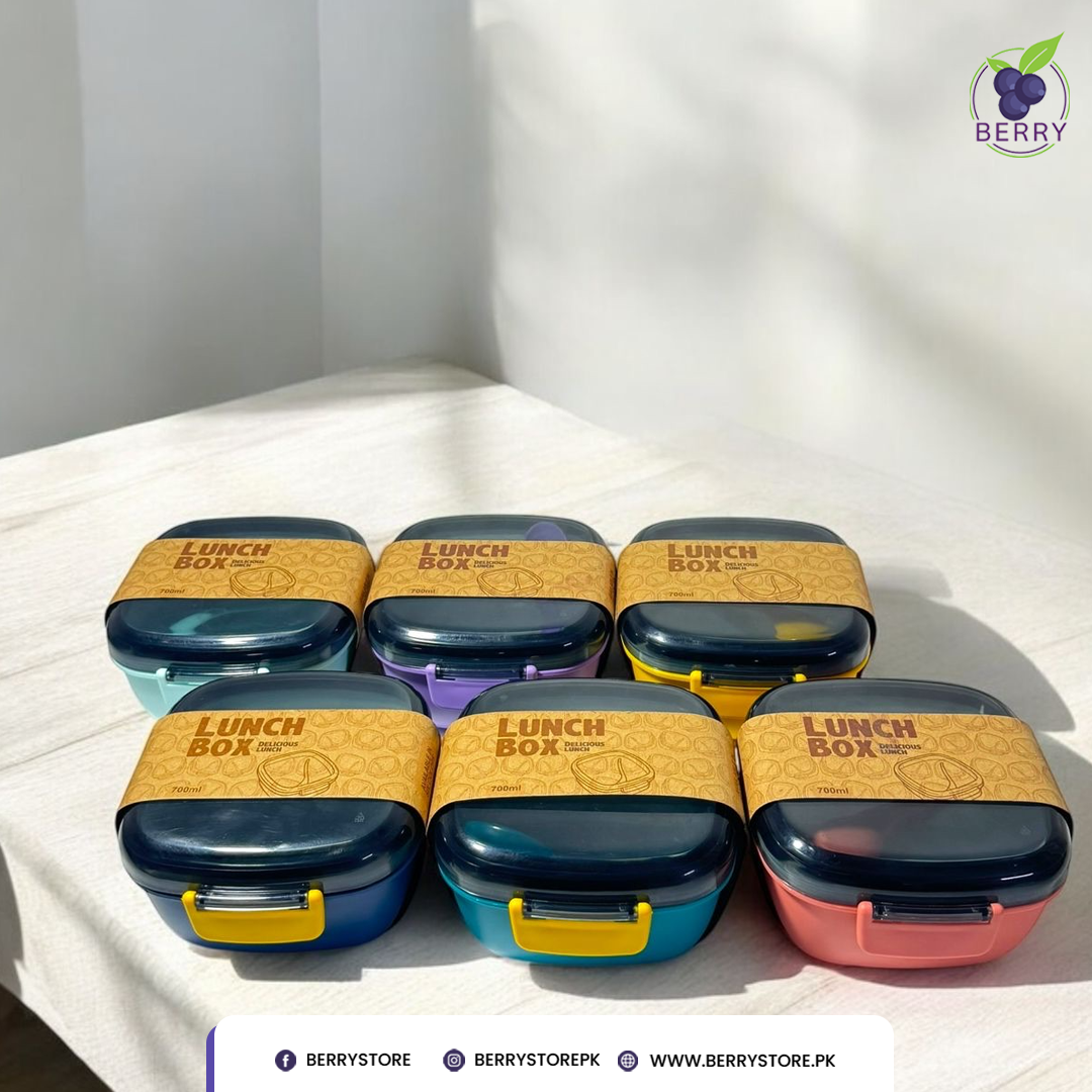 Family Pack – 2 Round + 2 Square Airtight Lunch Boxes