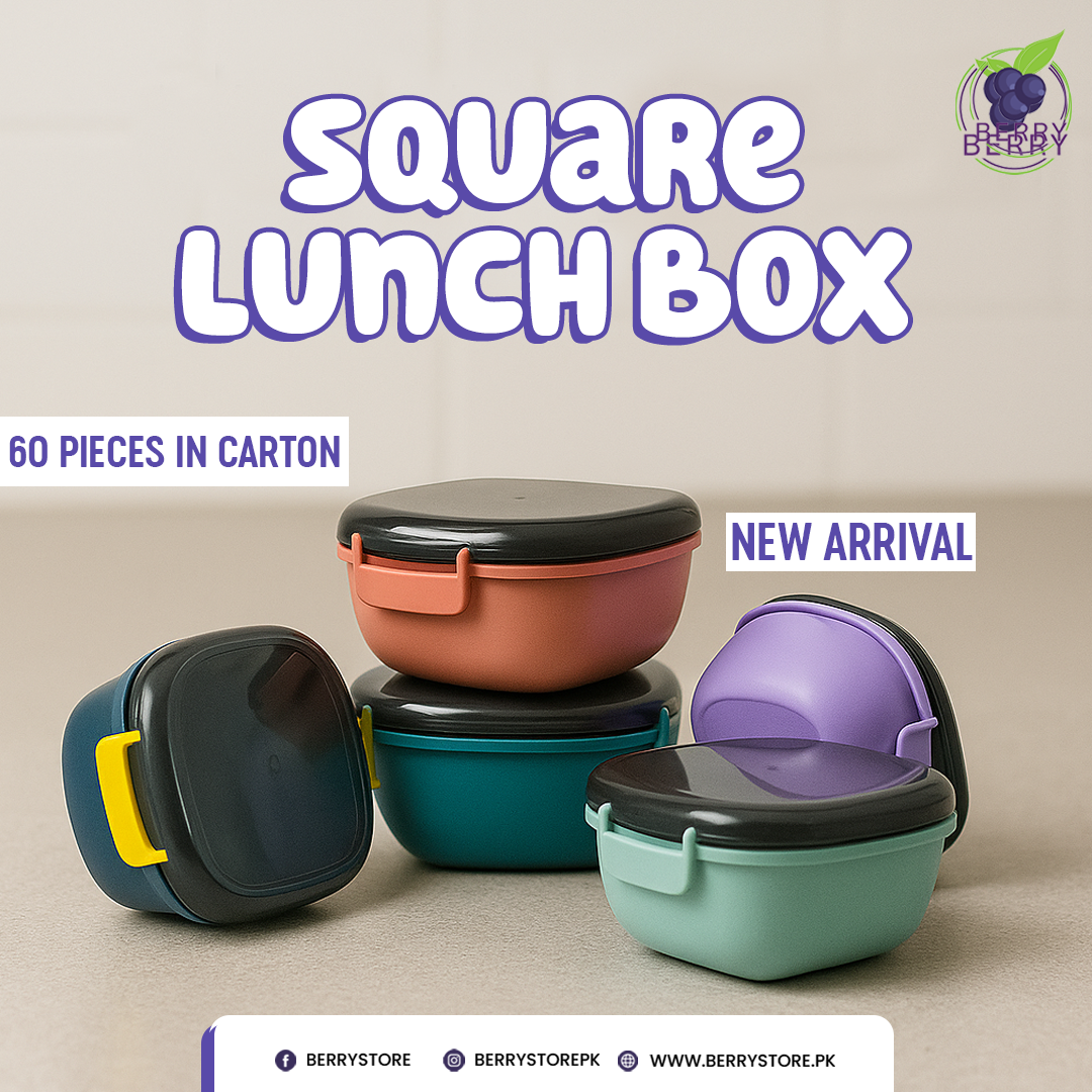 Lunch Box Duo Combo – 1 Round + 1 Square Airtight Lunch Box