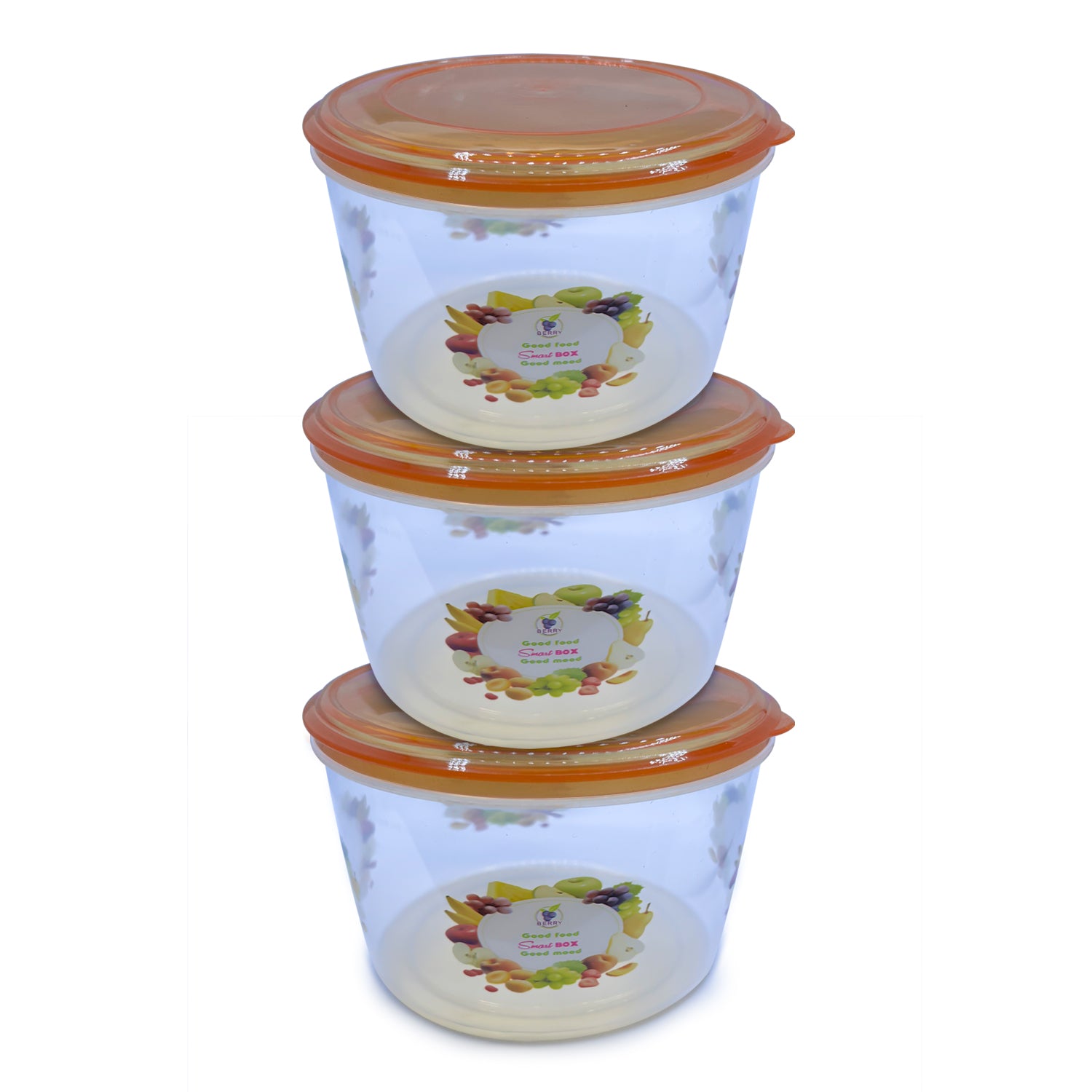 Smart Food Box-Round-Small-Pack of 4